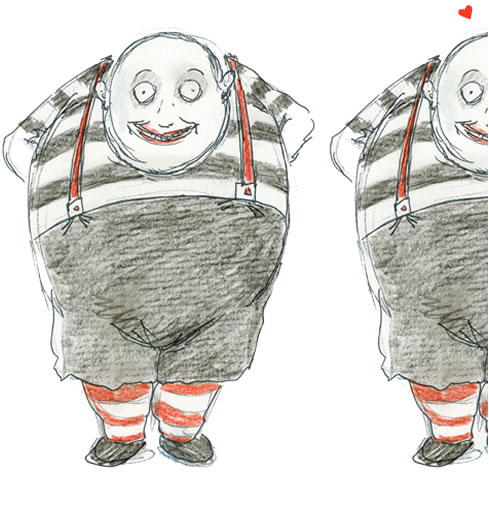 Tweedledee and Tweedledum Sketch