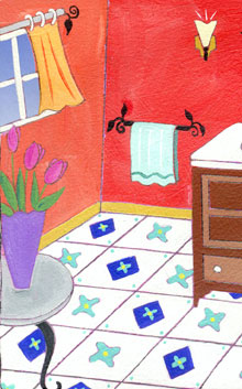 Mediterranean Room Illustration