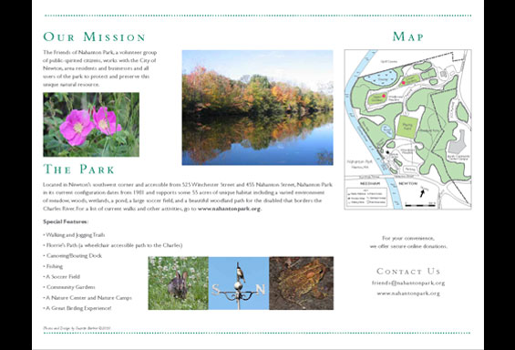 Friends of Nahanton Park Brochure - Inside